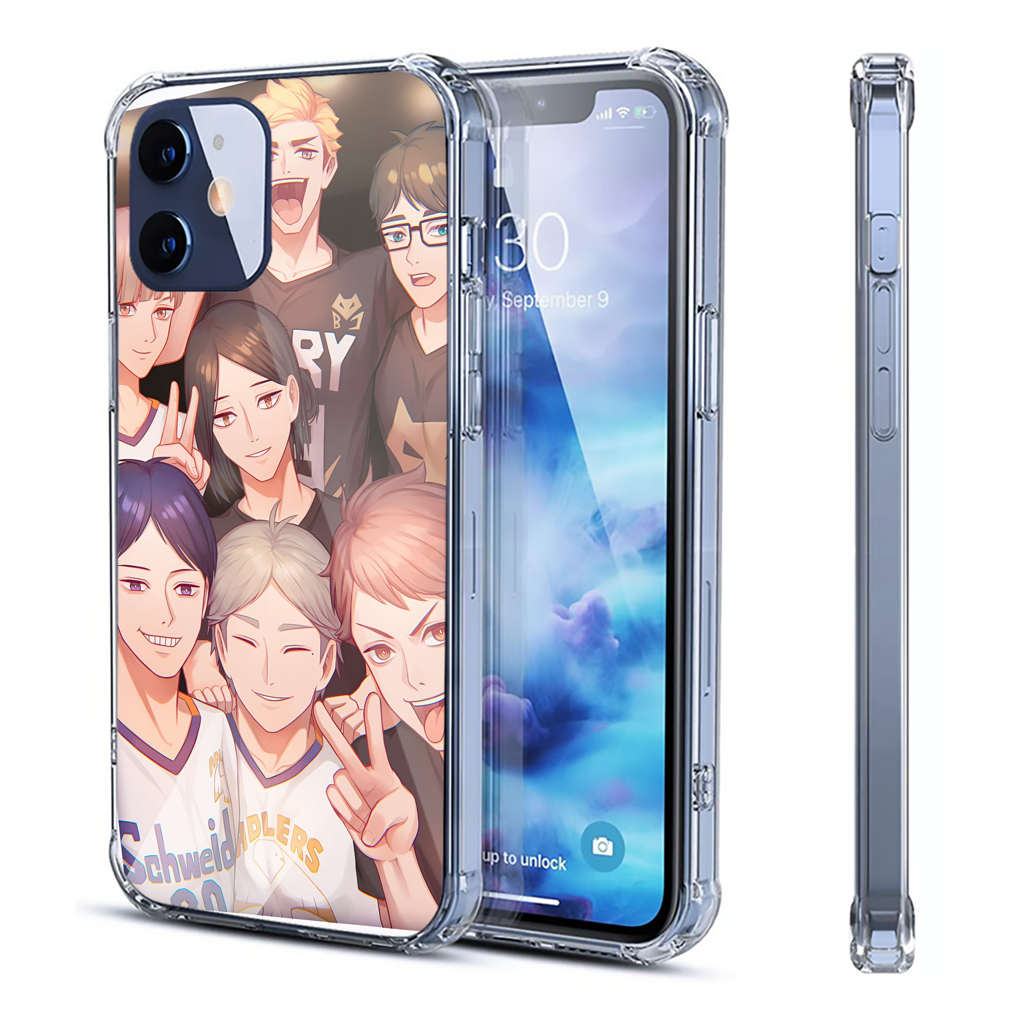 （画像用） ハイキュー!! Haikyu!! 【iPhone 12シリーズ対応】透明スマホケース（クリアソフトケース）